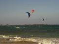 <br/>Kite surfers at flag beach Fuerteventura<br/><em class='author'>susan riley</em>